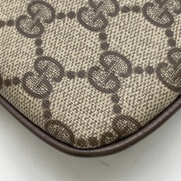 Auth Gucci GG Supreme Sherry Line Brown PVC Shoulder Bag 904.02.047 - Picture 8 of 16